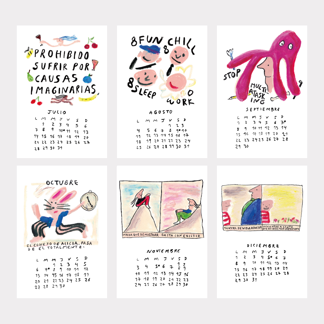 Calendario No Stress 2025 rosa