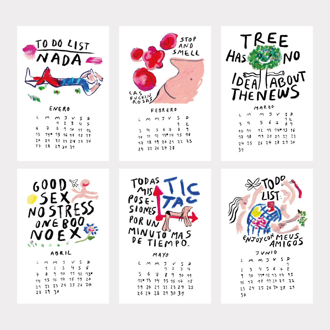 Calendario No Stress 2025 rosa