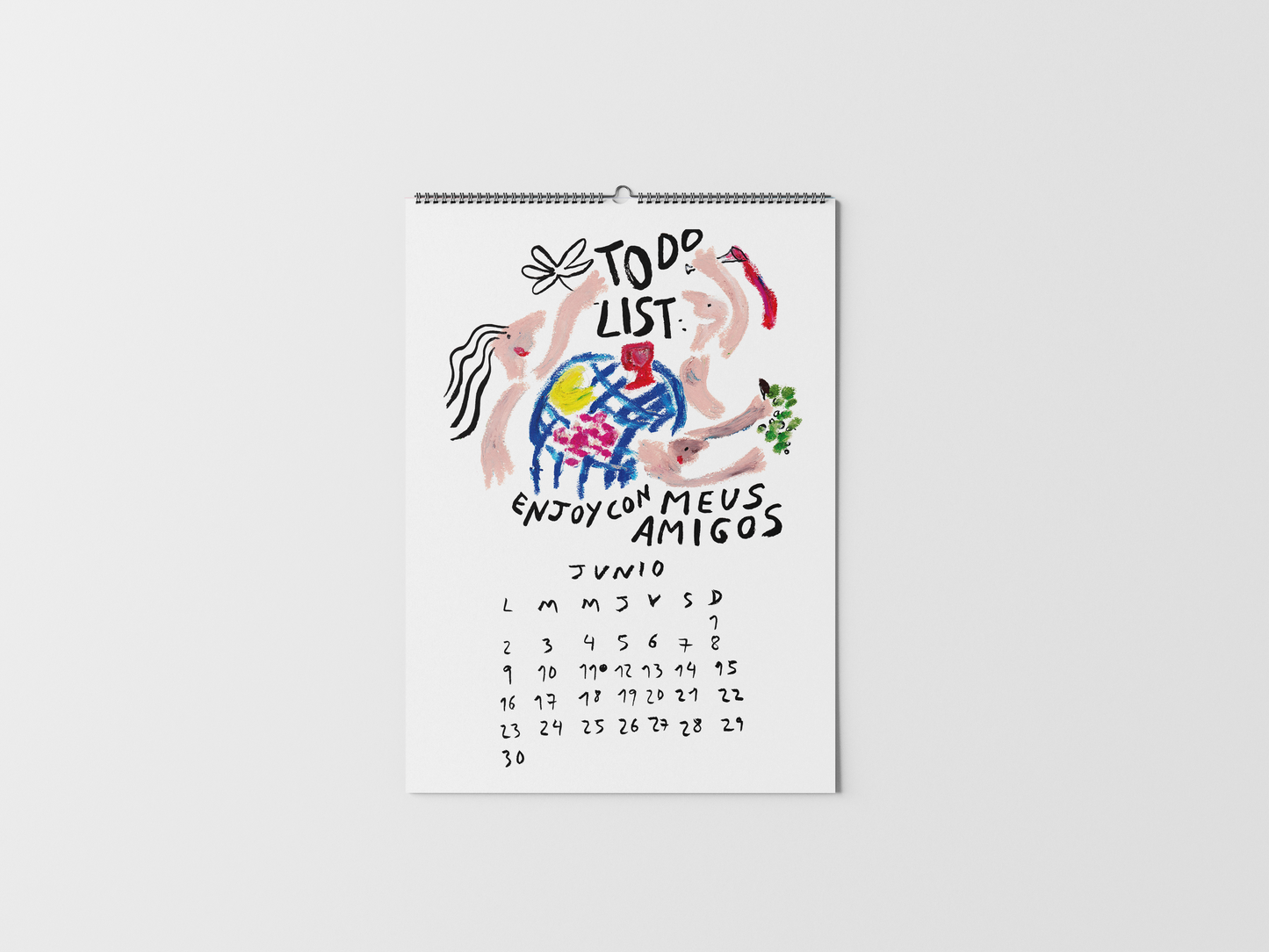 Calendario No Stress 2025 rosa